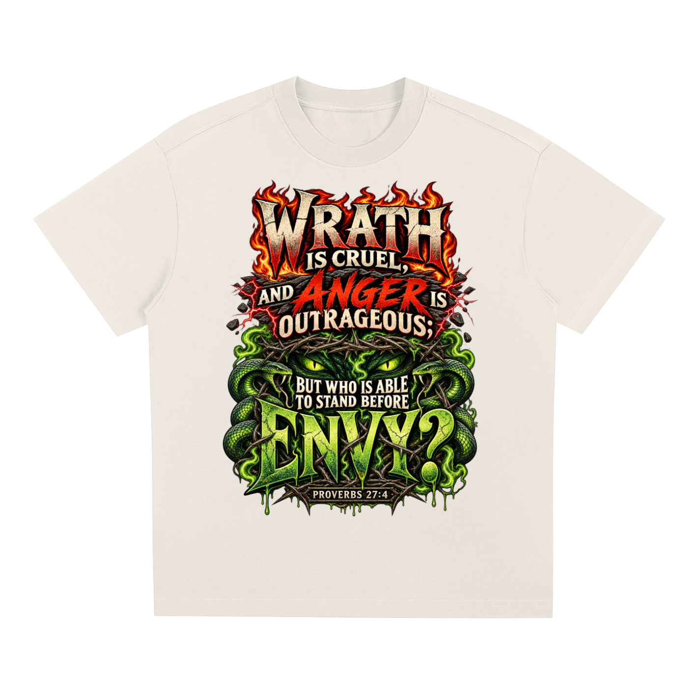 Proverbs 27:4 Sorona Quick-Dry Cooling T-Shirt