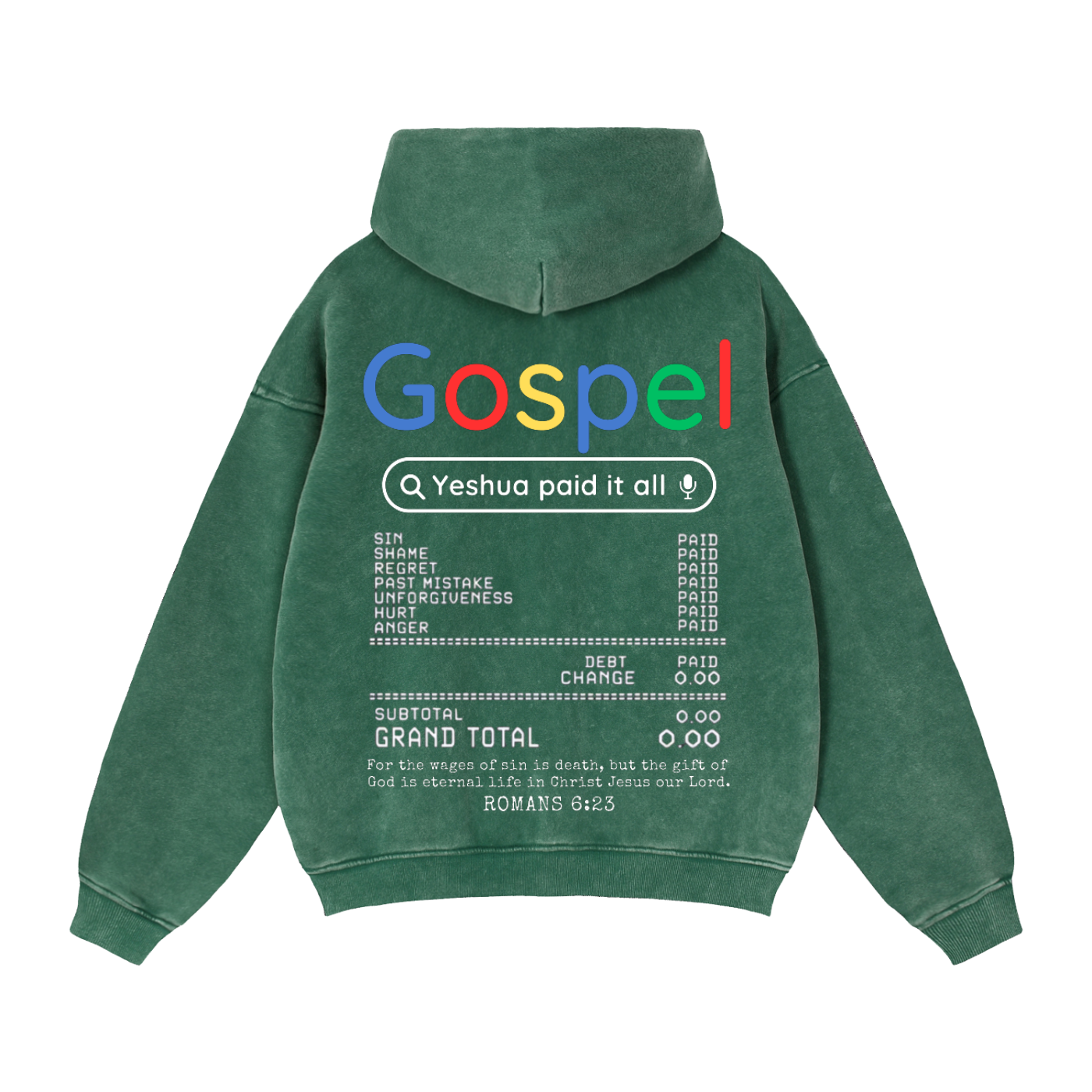 Gospel Zip-Through Boxy Fleece Hoodie