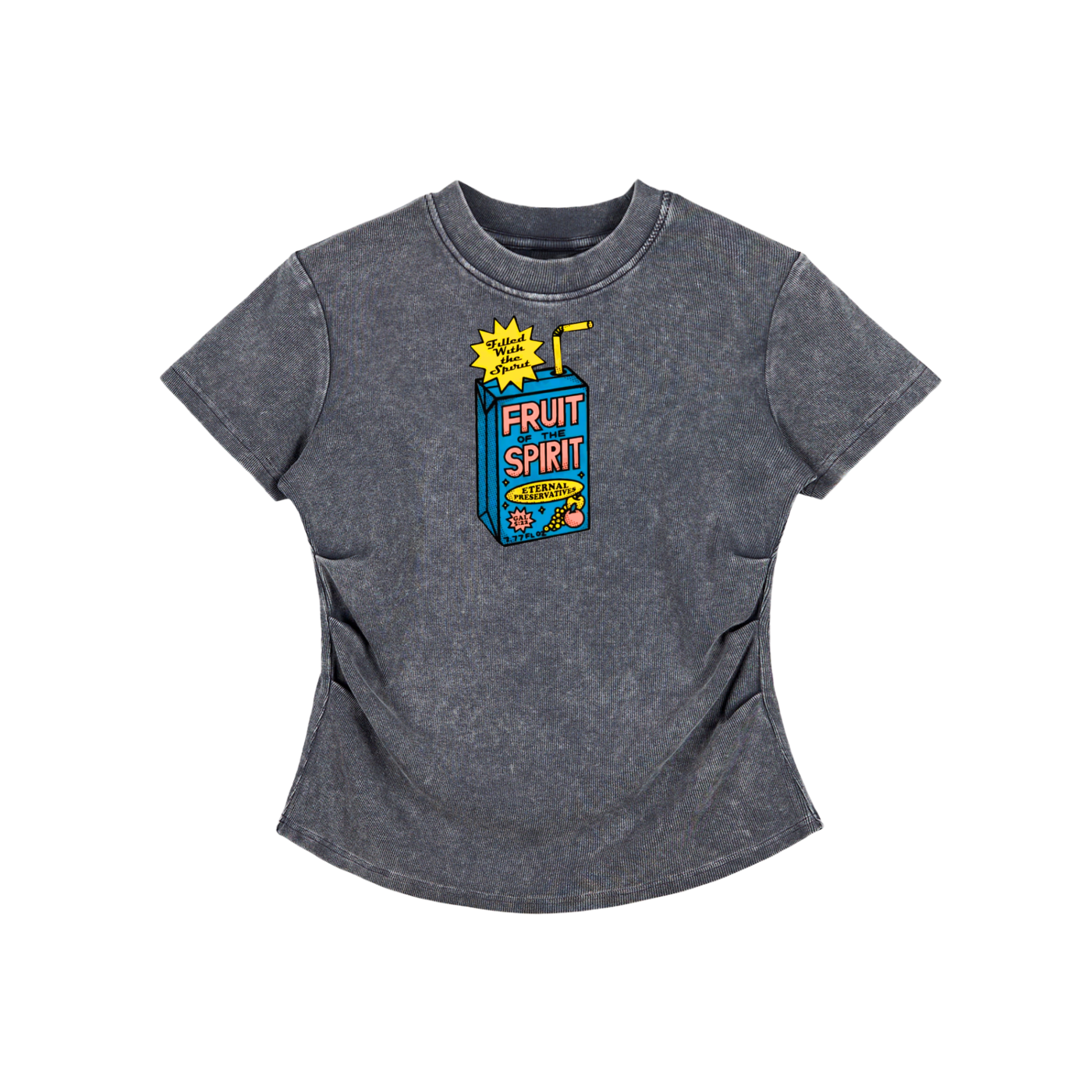 "Fruit of the Spirit" Women's Vintage Washed Bodycon Cotton T-Shirt