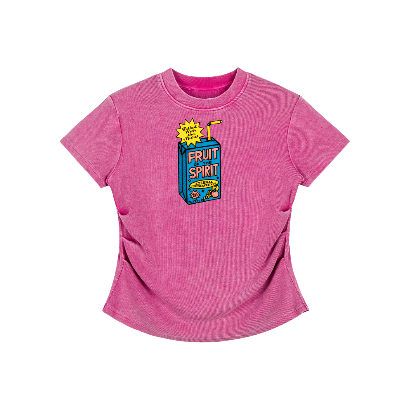 "Fruit of the Spirit" Women's Vintage Washed Bodycon Cotton T-Shirt
