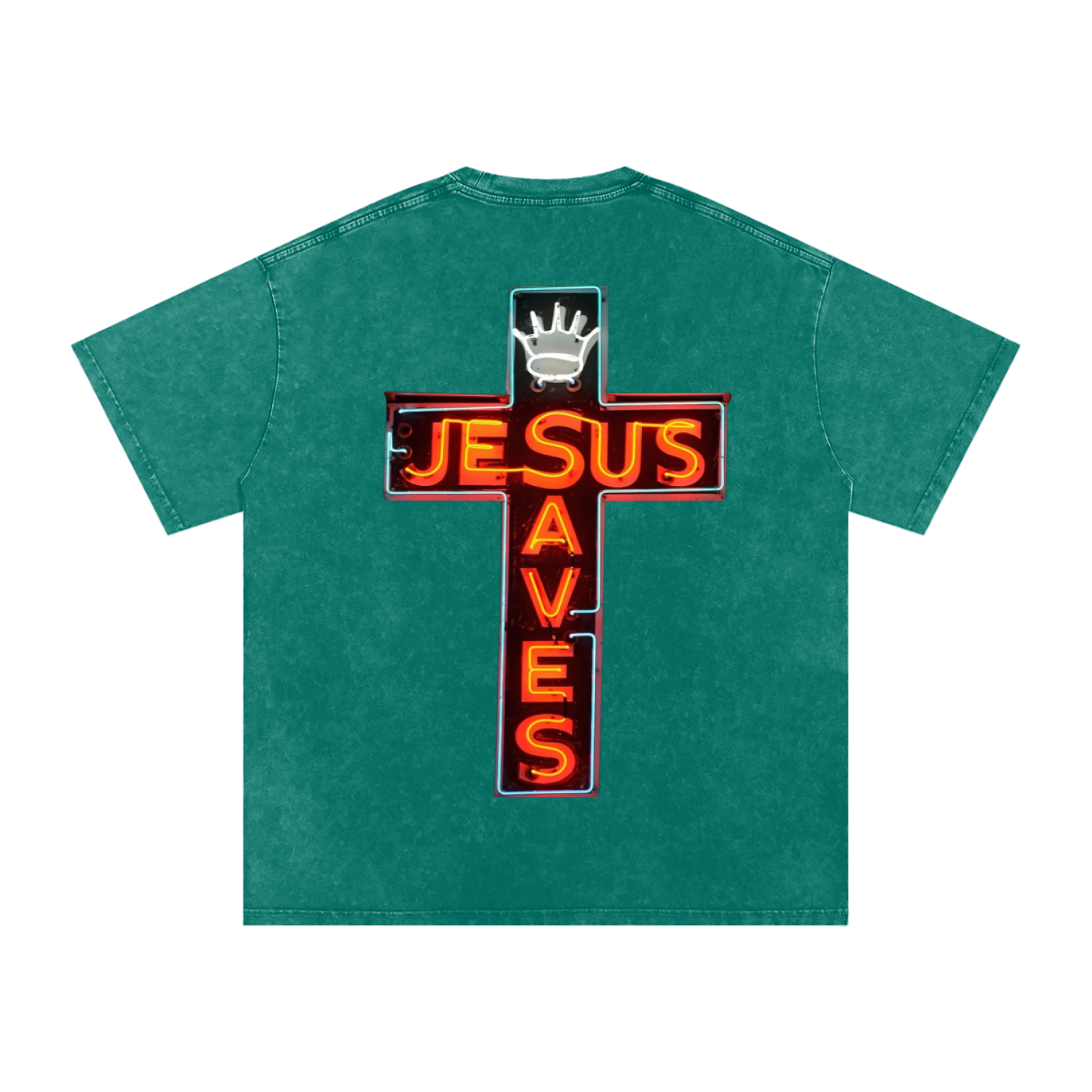 "HOPE" Snow Washed Oversized Cotton T-Shirt