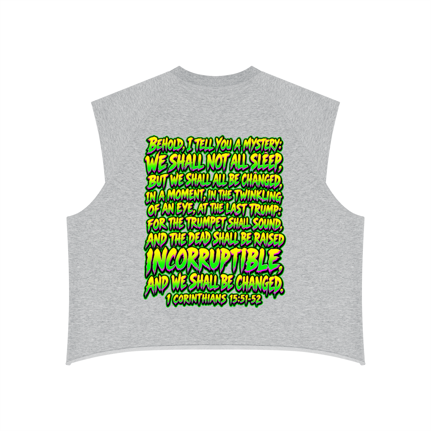 Rapture Soon 1 Cor. 15:51-52 Men’s Boxy Raw Hem Tank Top