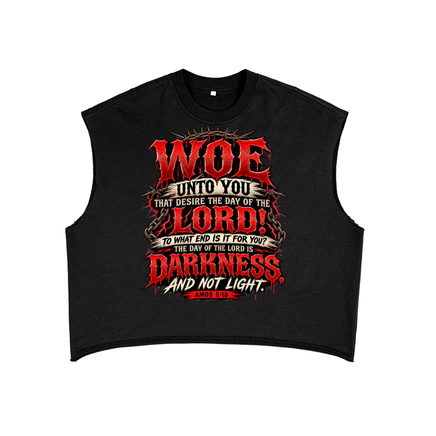 Amos 5:18-19 French Terry Boxy Tank Top