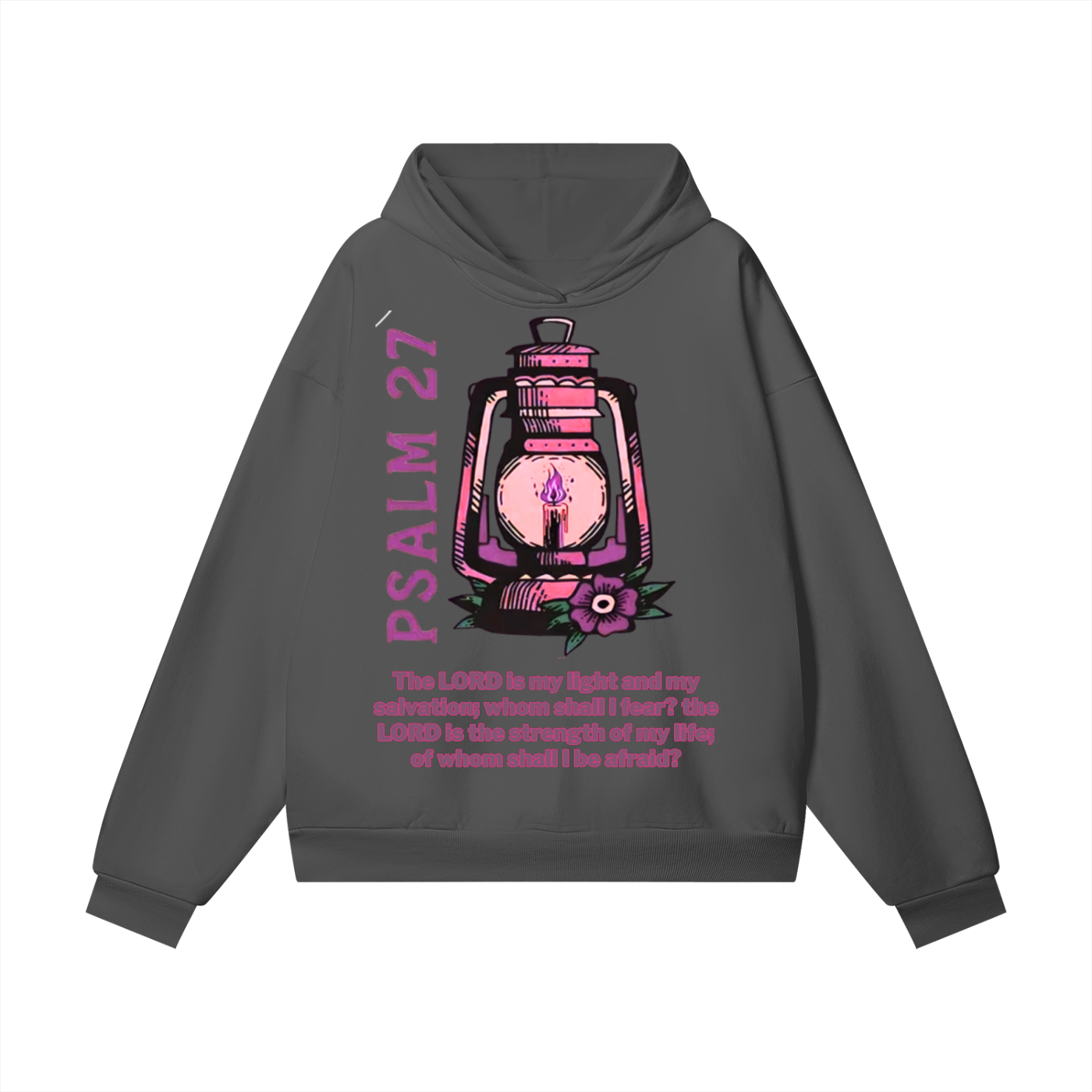 Psalm 27 Heavyweight Hidden Pocket Fleece Hoodie