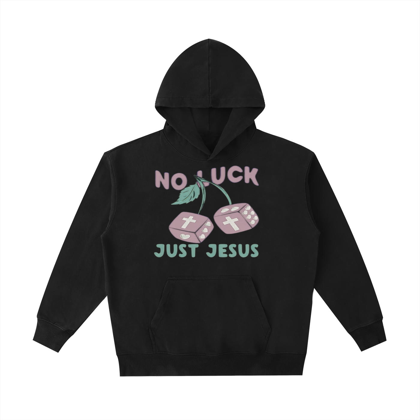 Just Jesus Vintage Washed Heavyweight Hoodie