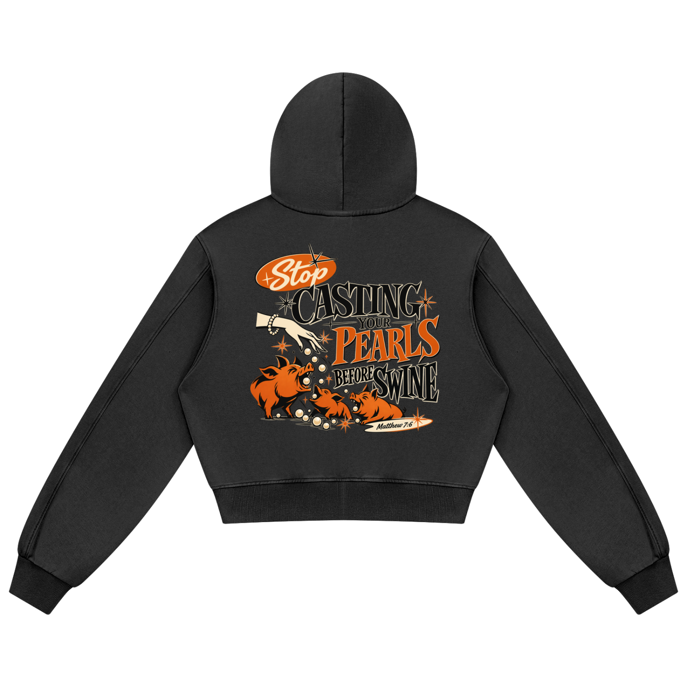 Pearl's of Wisdom Women's Mineral Wash Full Zip Hoodie