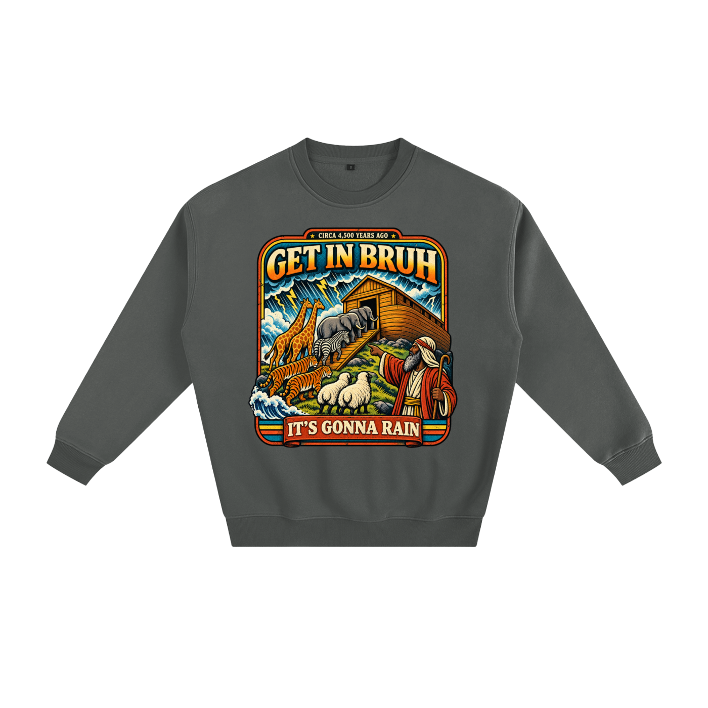 Warning before destruction Fleeced Sweatshirt