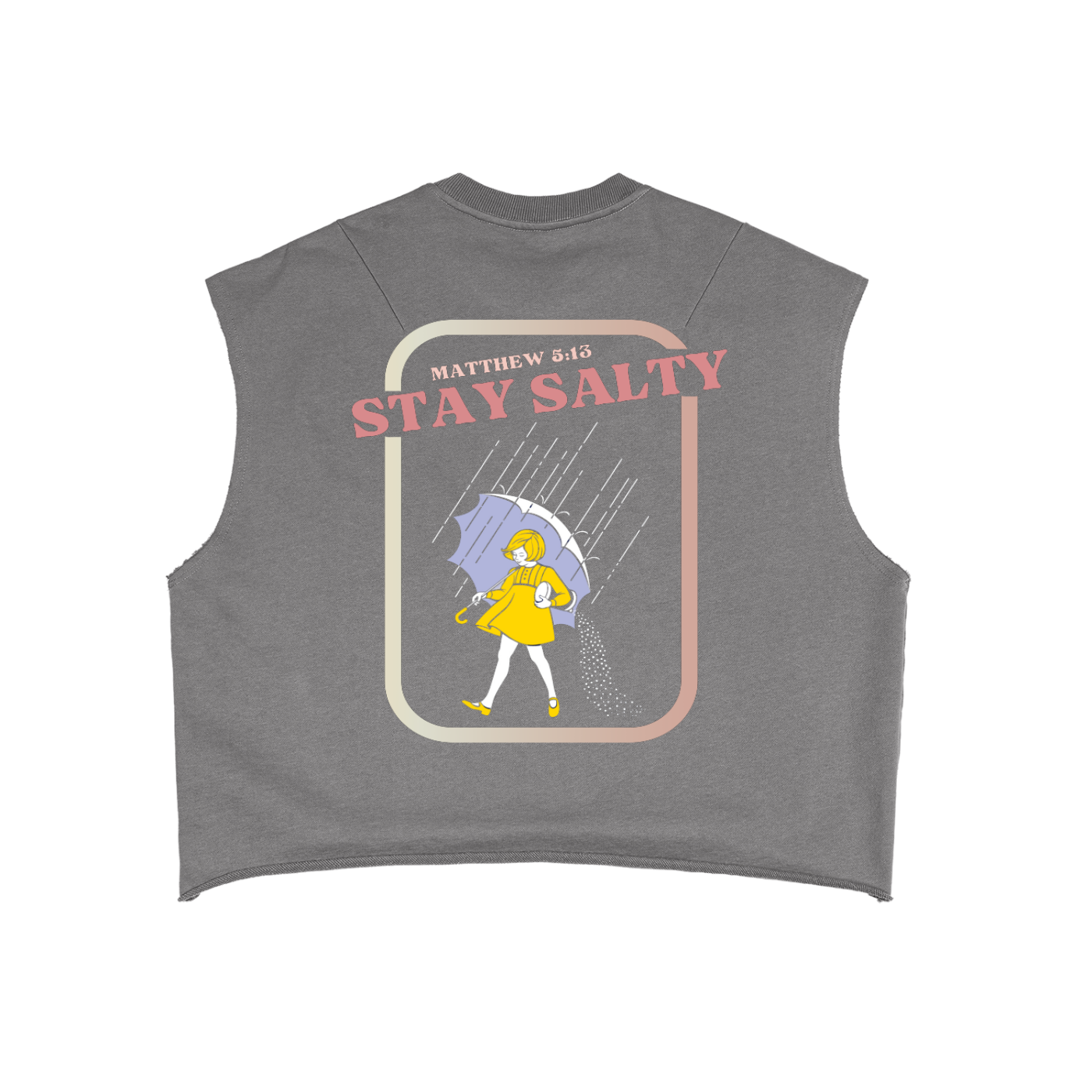 No Luck Just Yeshua French Terry Boxy Tank Top