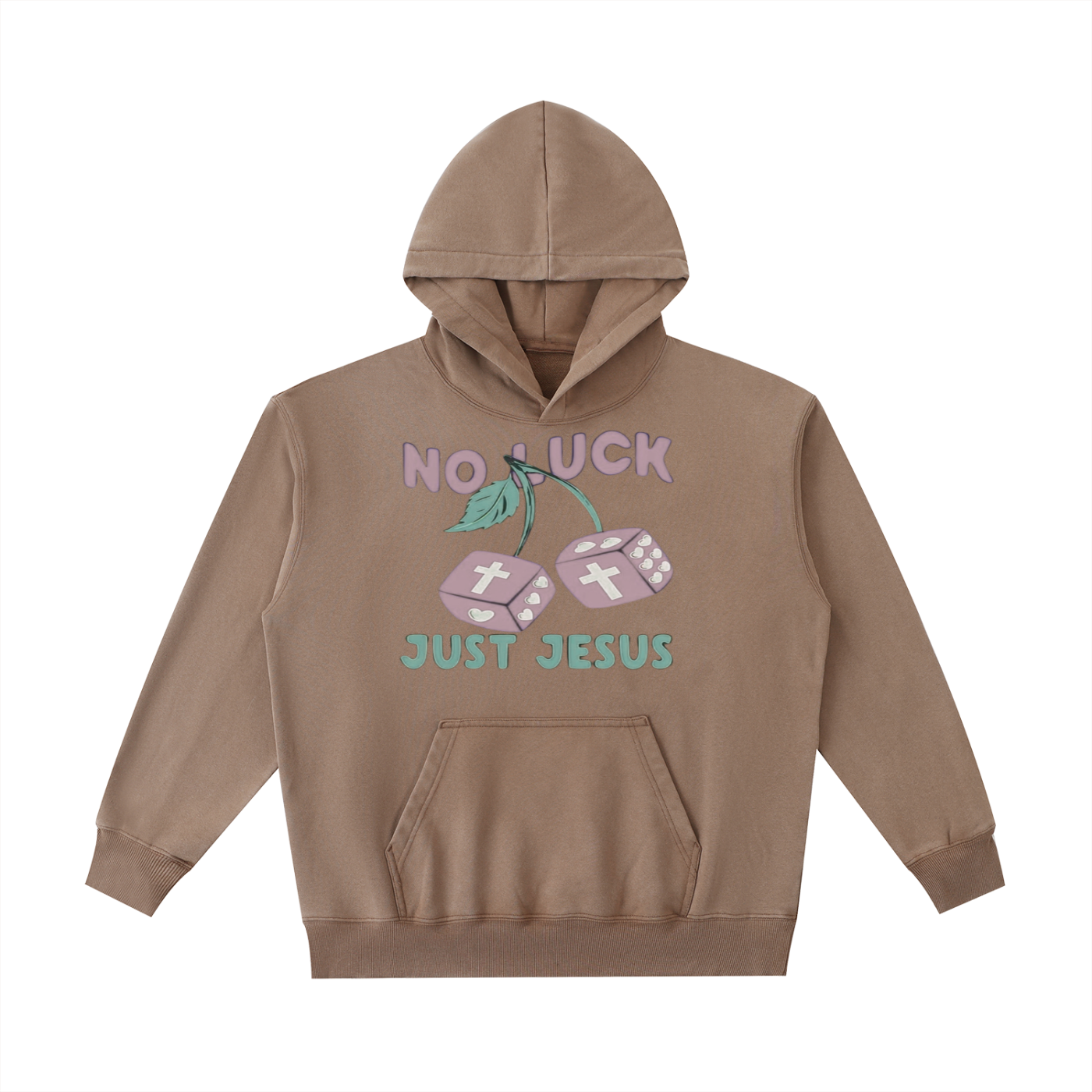 Just Jesus Vintage Washed Heavyweight Hoodie
