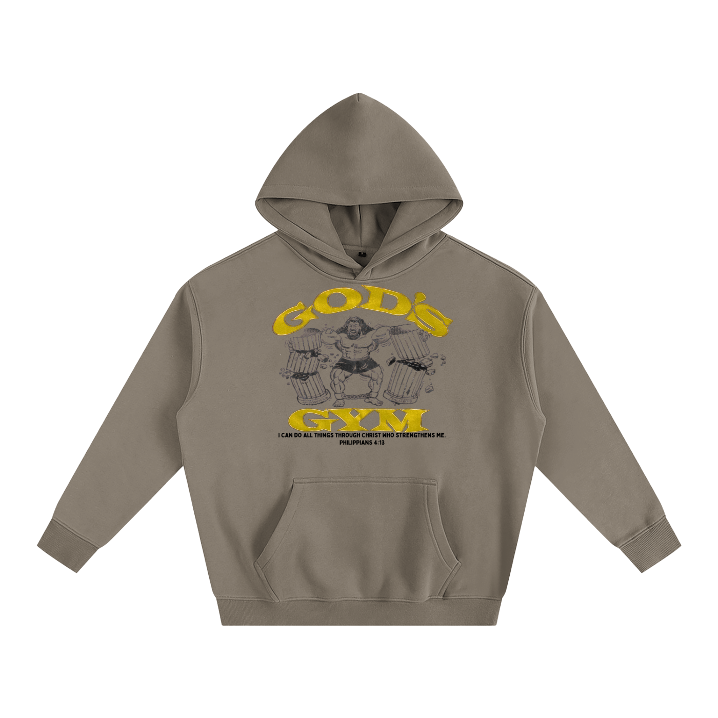 God's Gym Oversize Fleeced Hoodie