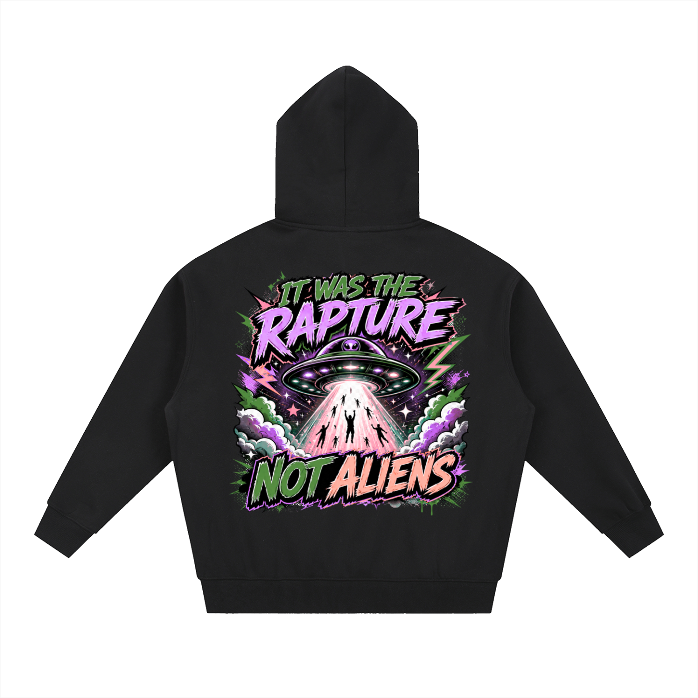 Left Behind/Aliens Essential Oversized Fleece Boxy Hoodie