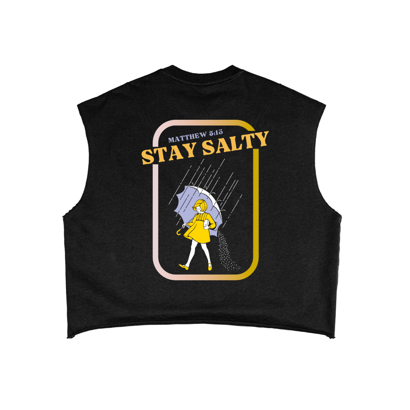 No Luck, Just Yeshua French Terry Boxy Tank Top