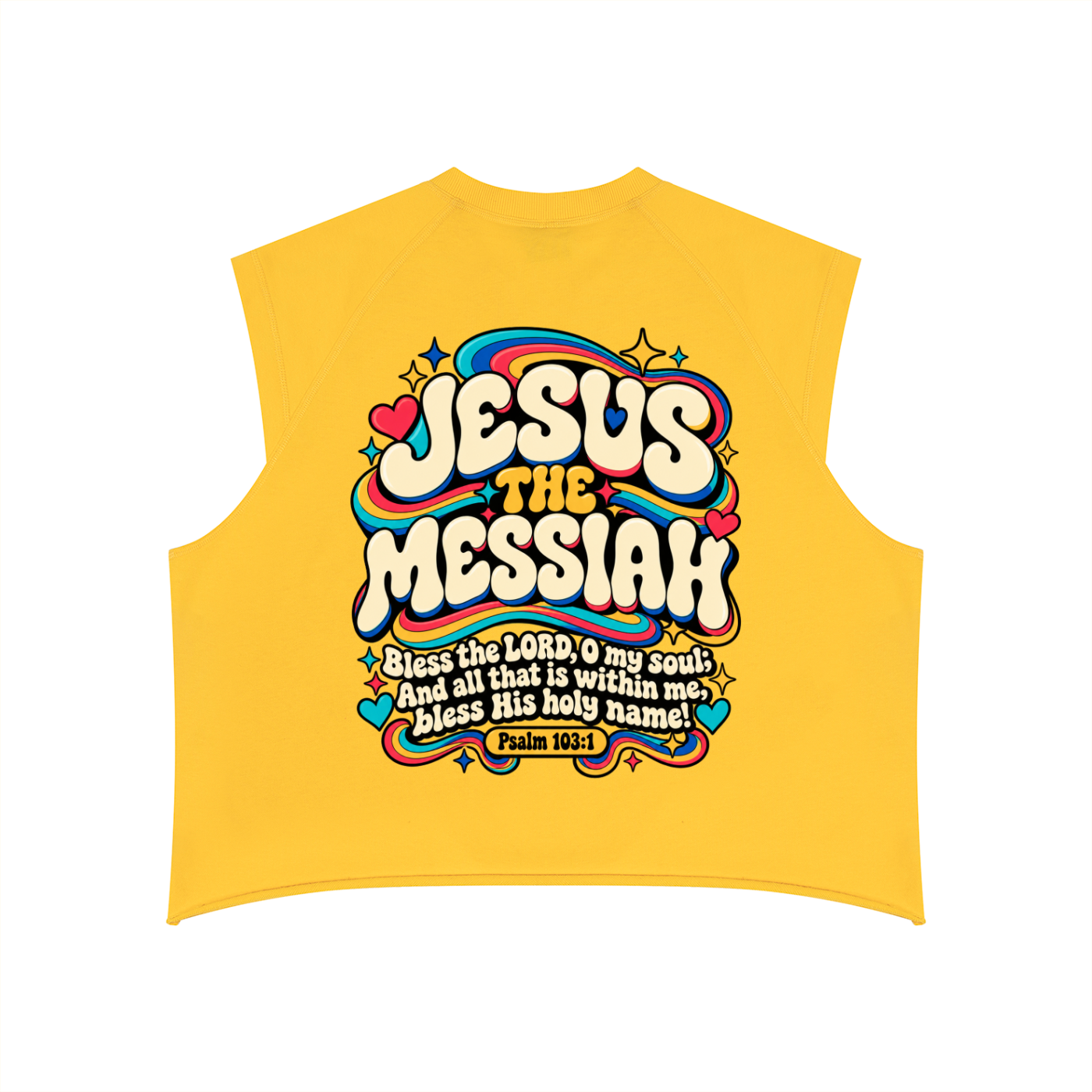 Psalm 103:1 Men’s Boxy Raw Hem Tank Top