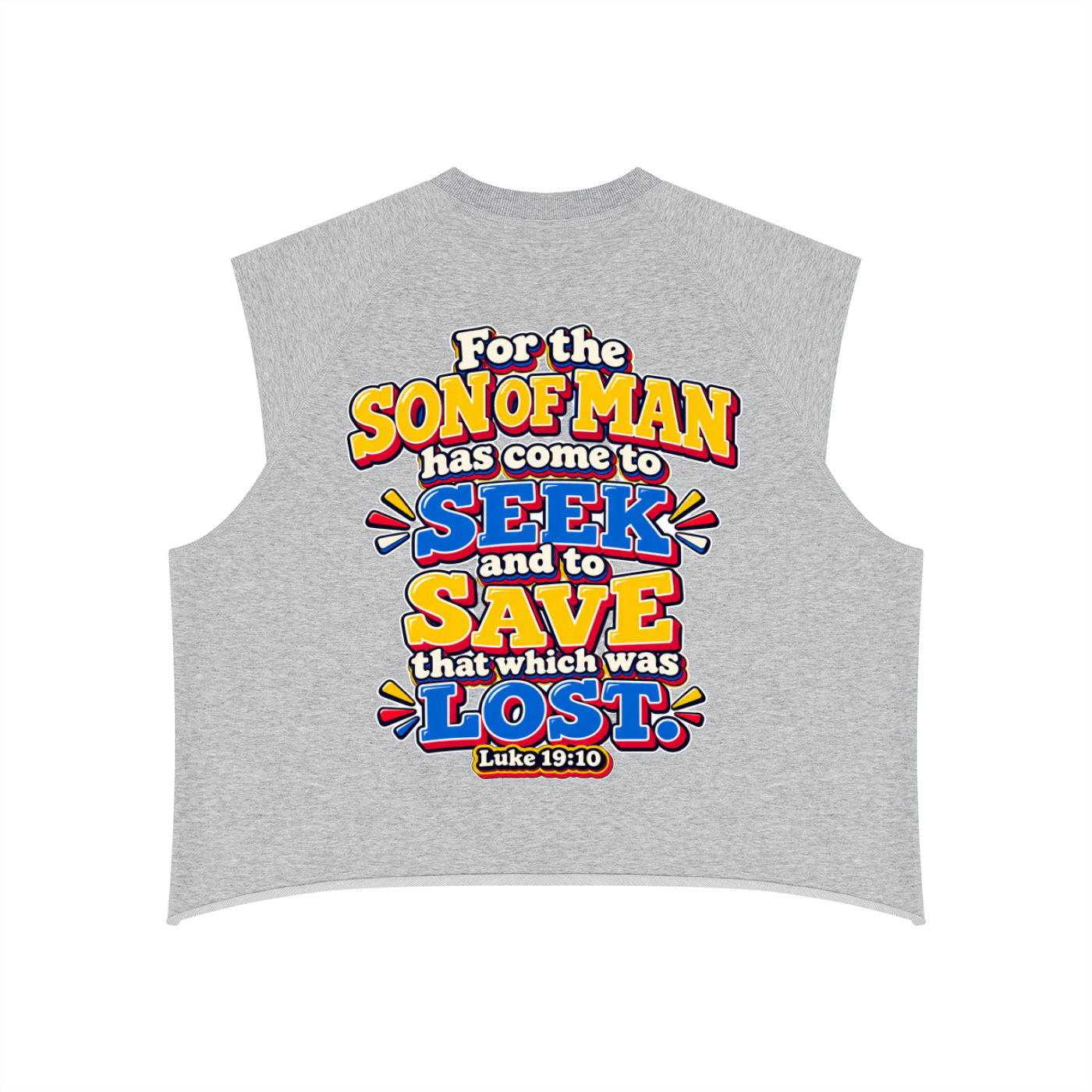 Call on Jesus Men’s Boxy Raw Hem Tank Top