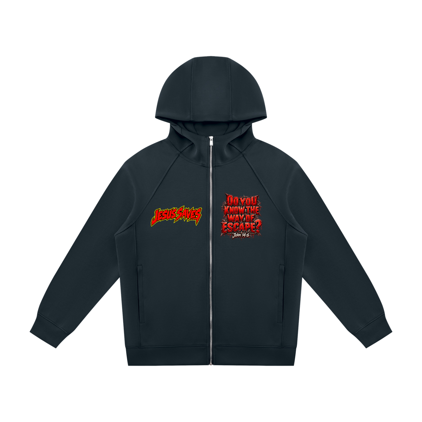 Escape/Days of Noah Unisex Raglan Full Zip Hoodie