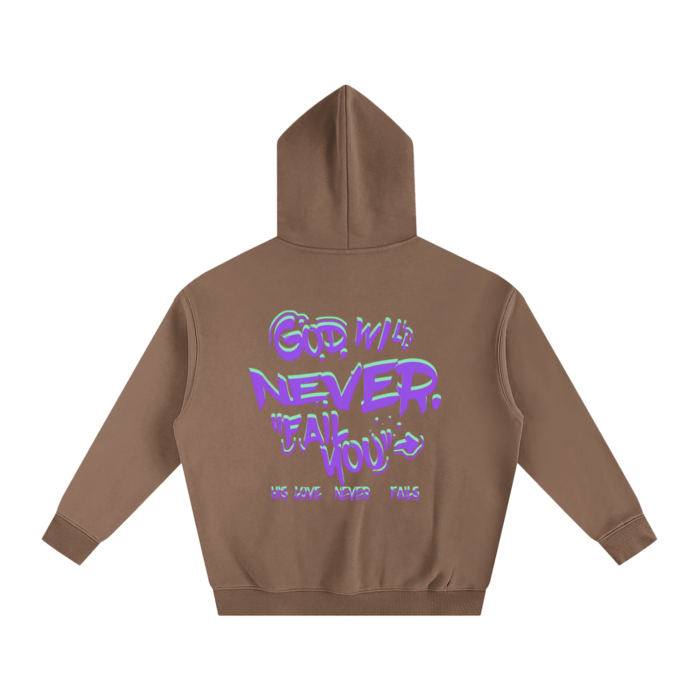 "Connect with God" Oversize Fleeced Hoodie