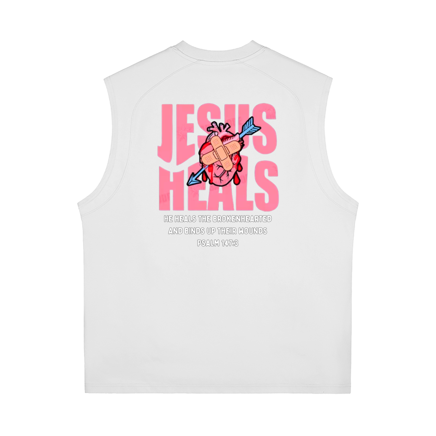 "Jesus our Healer" Sorona Quick-Dry Cooling Tank Top