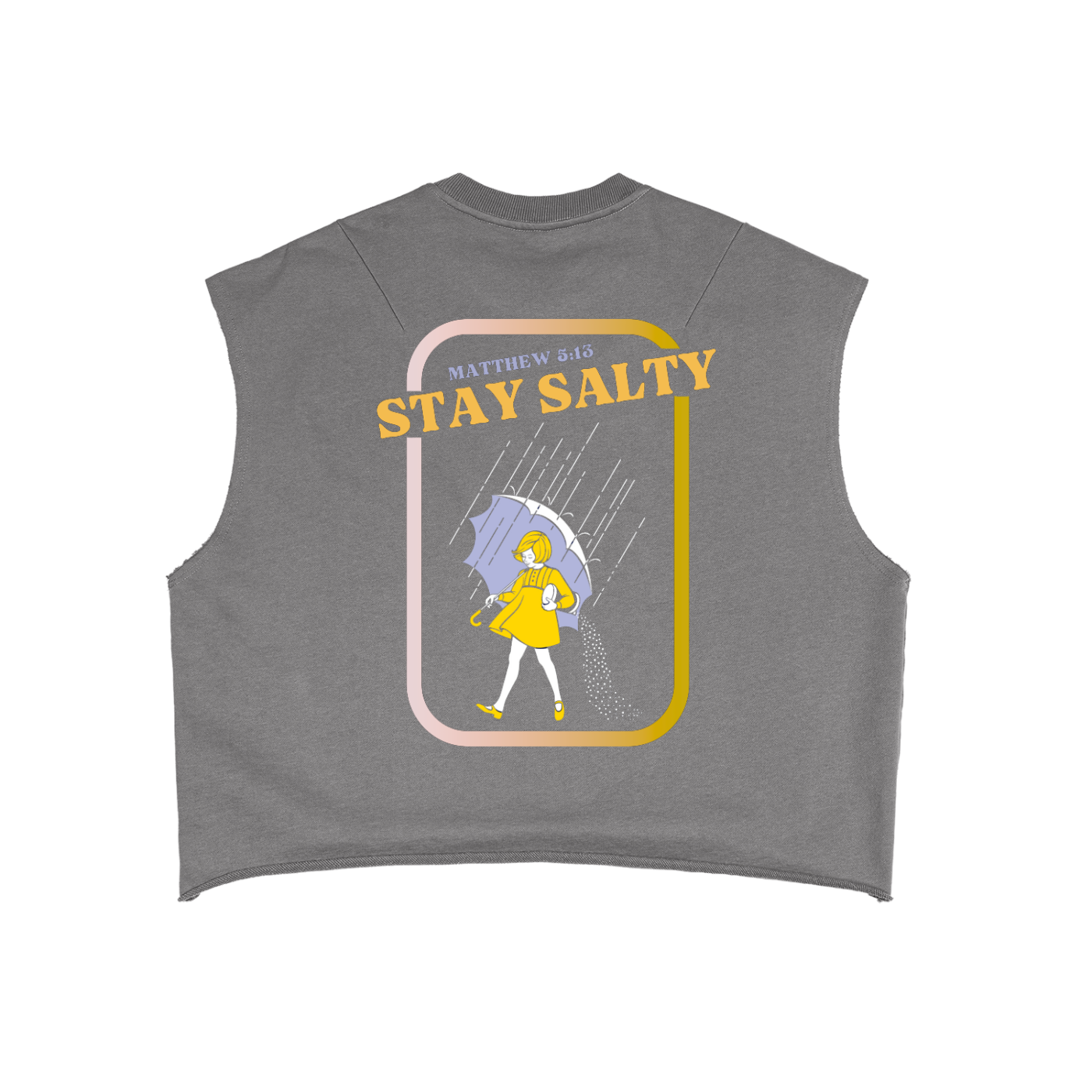 No Luck, Just Yeshua French Terry Boxy Tank Top