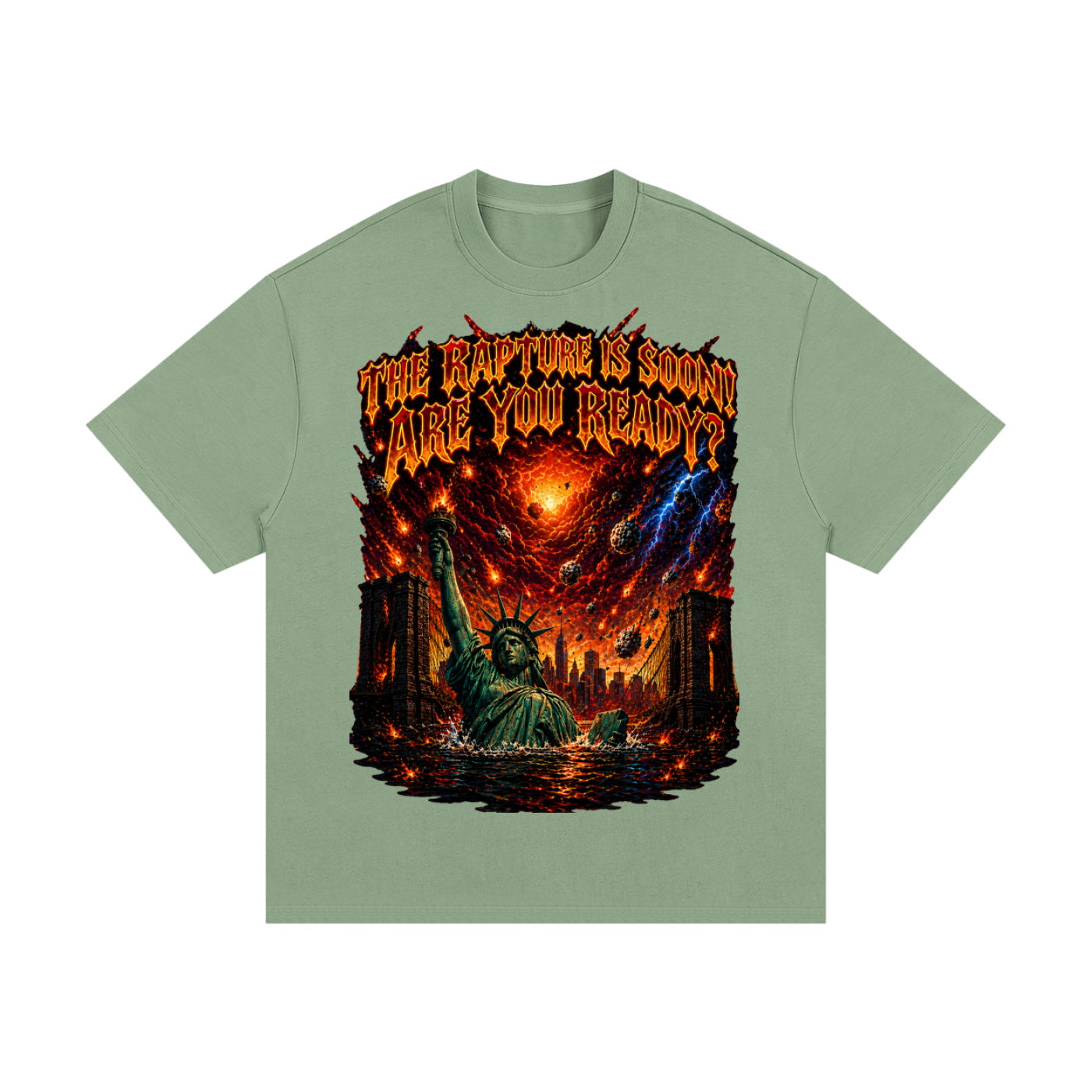 The Rapture is Soon, Are you ready? Essential Heavyweight Cotton T-Shirt