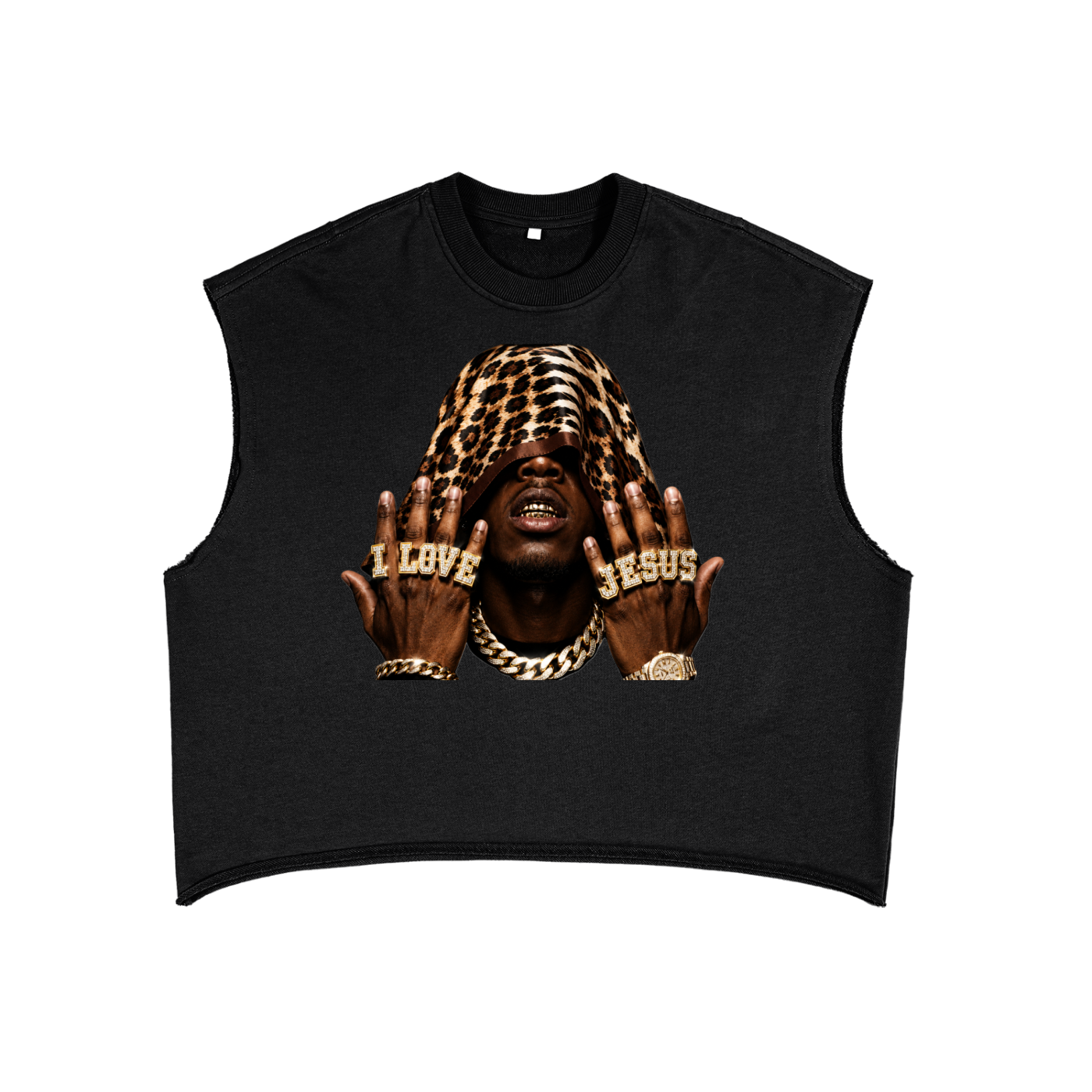 I love Jesus French Terry Boxy Tank Top