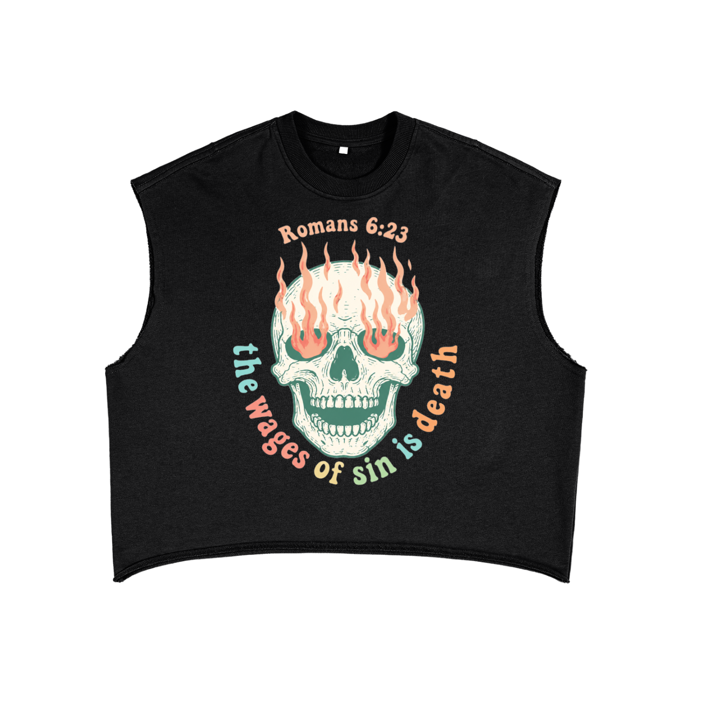 The wages of sin.... French Terry Boxy Tank Top