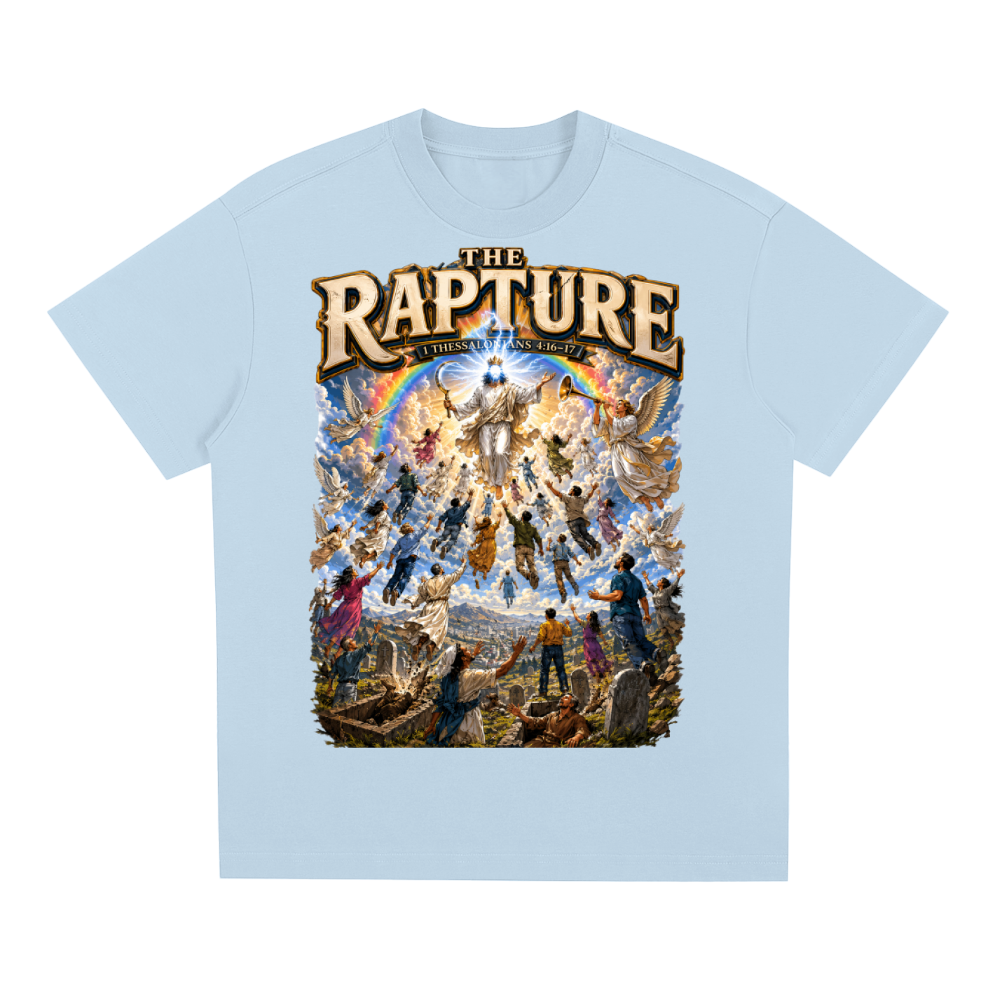 1 Thessalonians 4:16-17 Sorona Quick-Dry Cooling T-Shirt