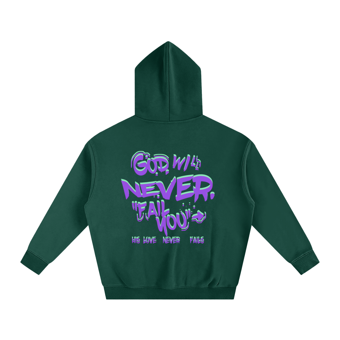 "Connect with God" Oversize Fleeced Hoodie