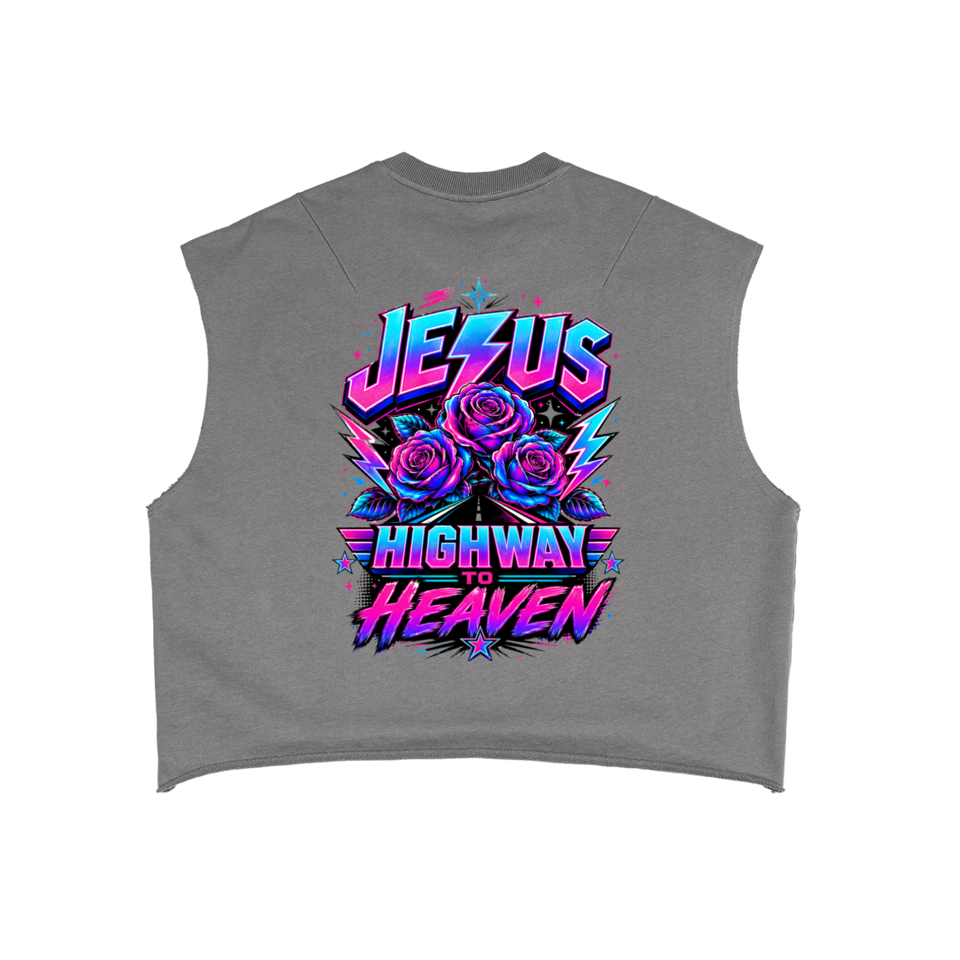 Preach Jesus/Highway French Terry Boxy Tank Top