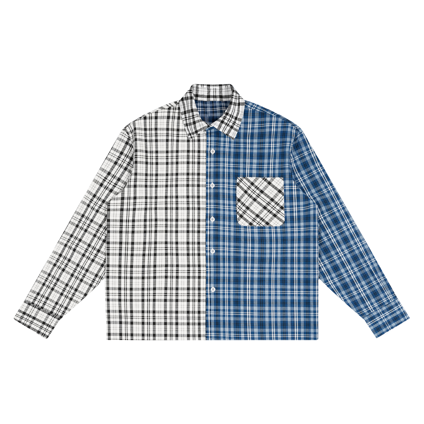 Psalm 9 "Trust" Unisex Oversized Plaid Color Block Shirt