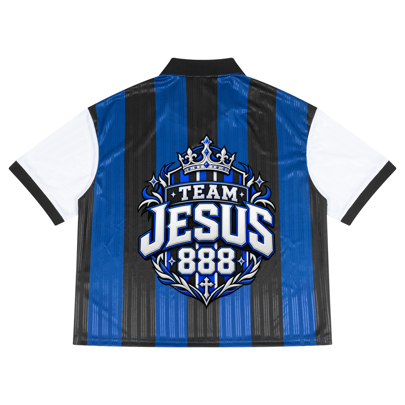 Disciple Unisex Boxy Striped Collared Soccer Jersey