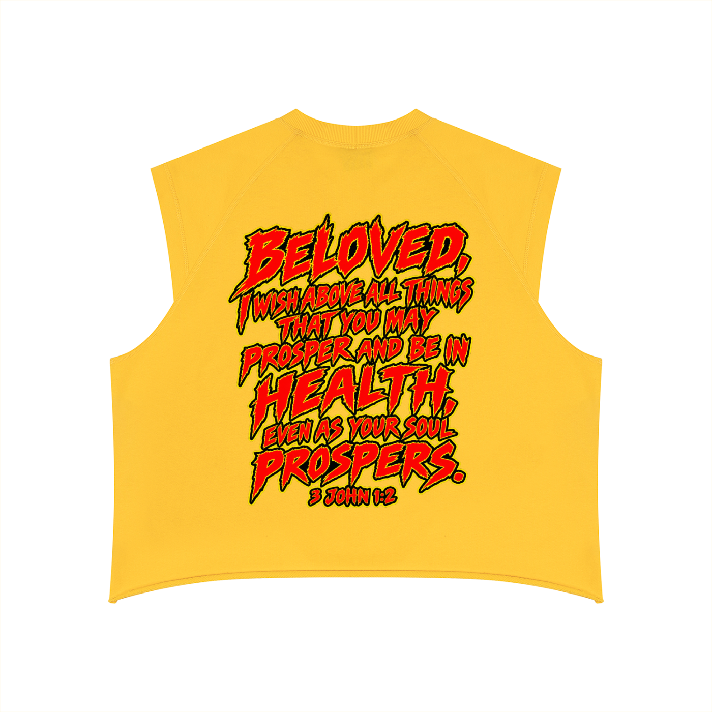 Jesus Saves 3 John 1:2 Men’s Boxy Raw Hem Tank Top