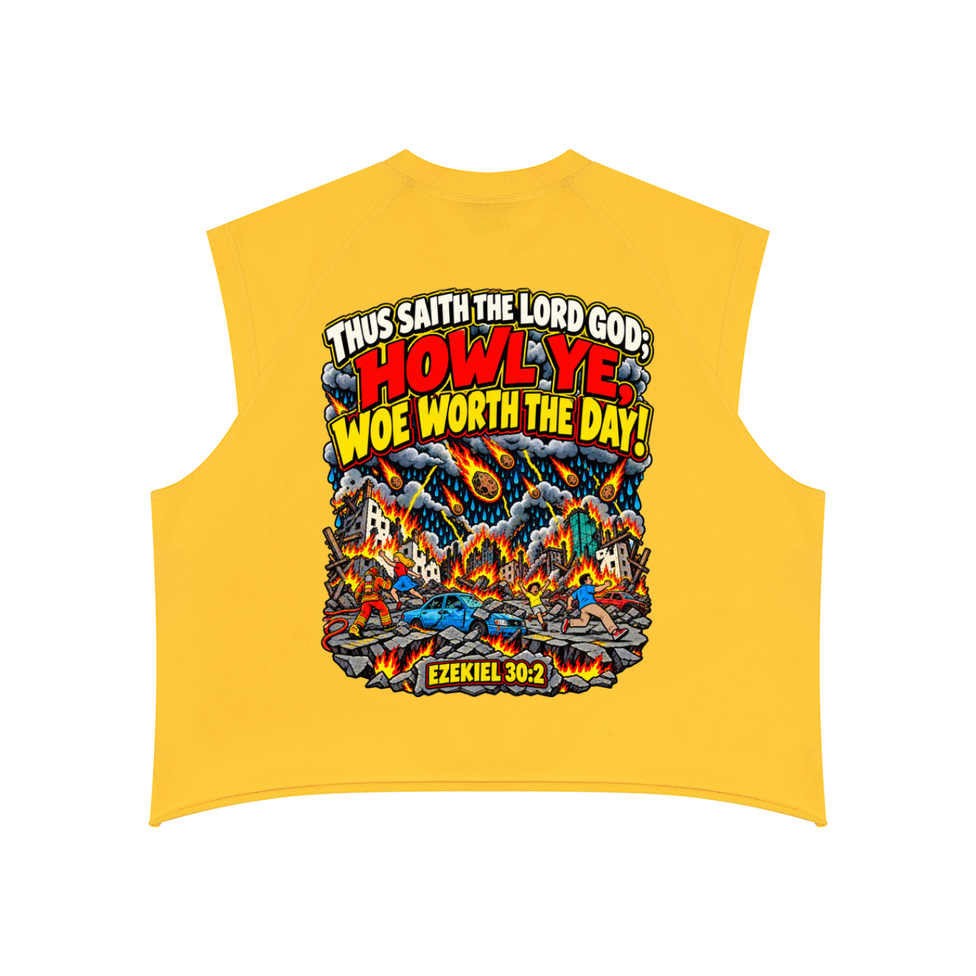 Ezekiel 30:2 Men’s Boxy Raw Hem Tank Top