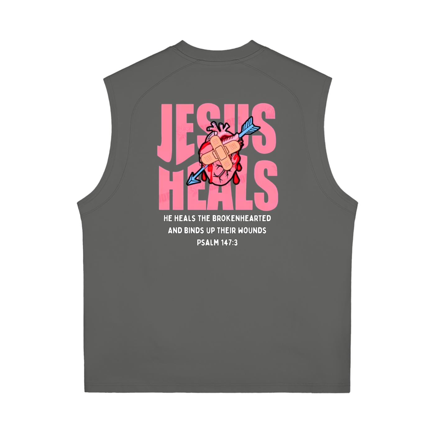 "Jesus our Healer" Sorona Quick-Dry Cooling Tank Top