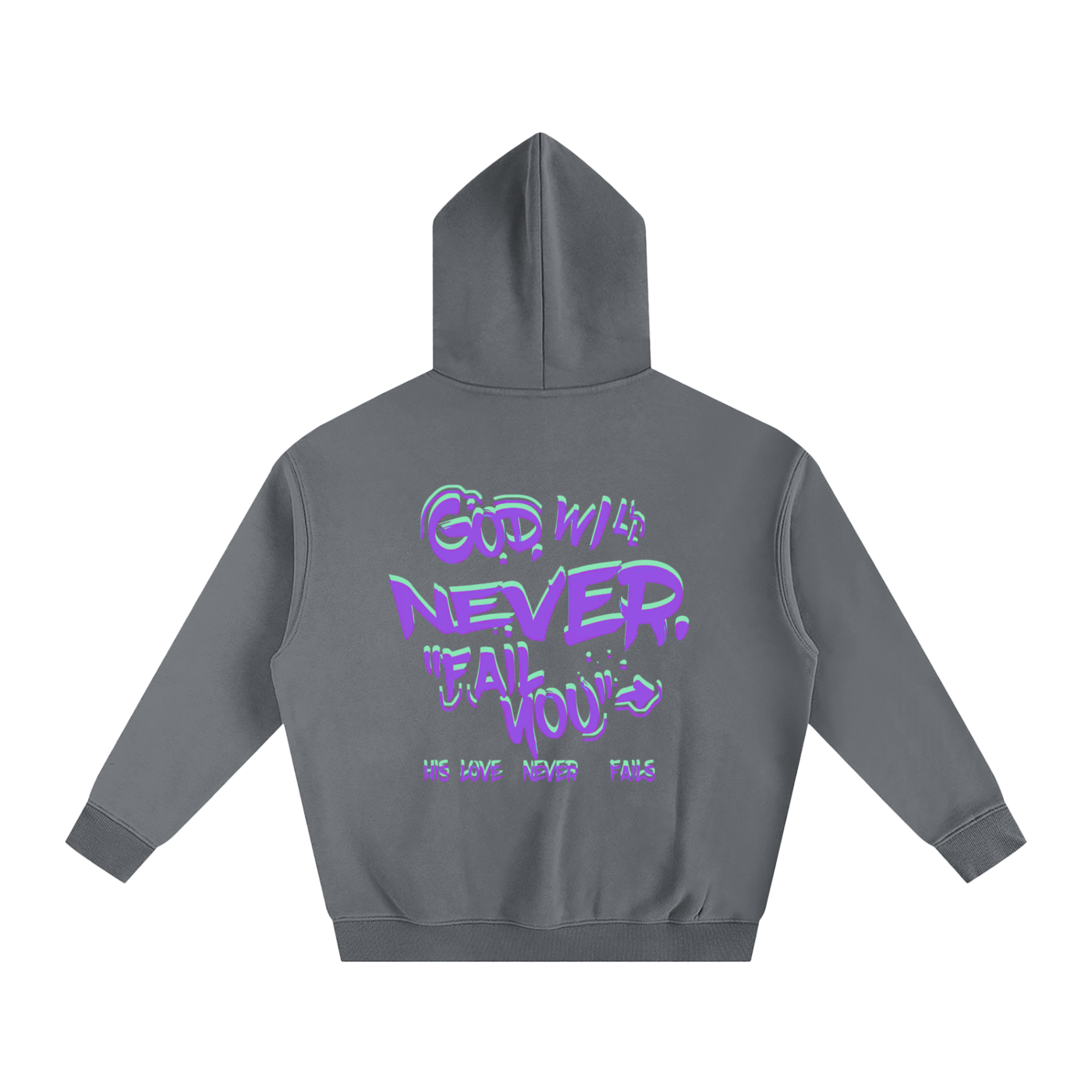 "Connect with God" Oversize Fleeced Hoodie