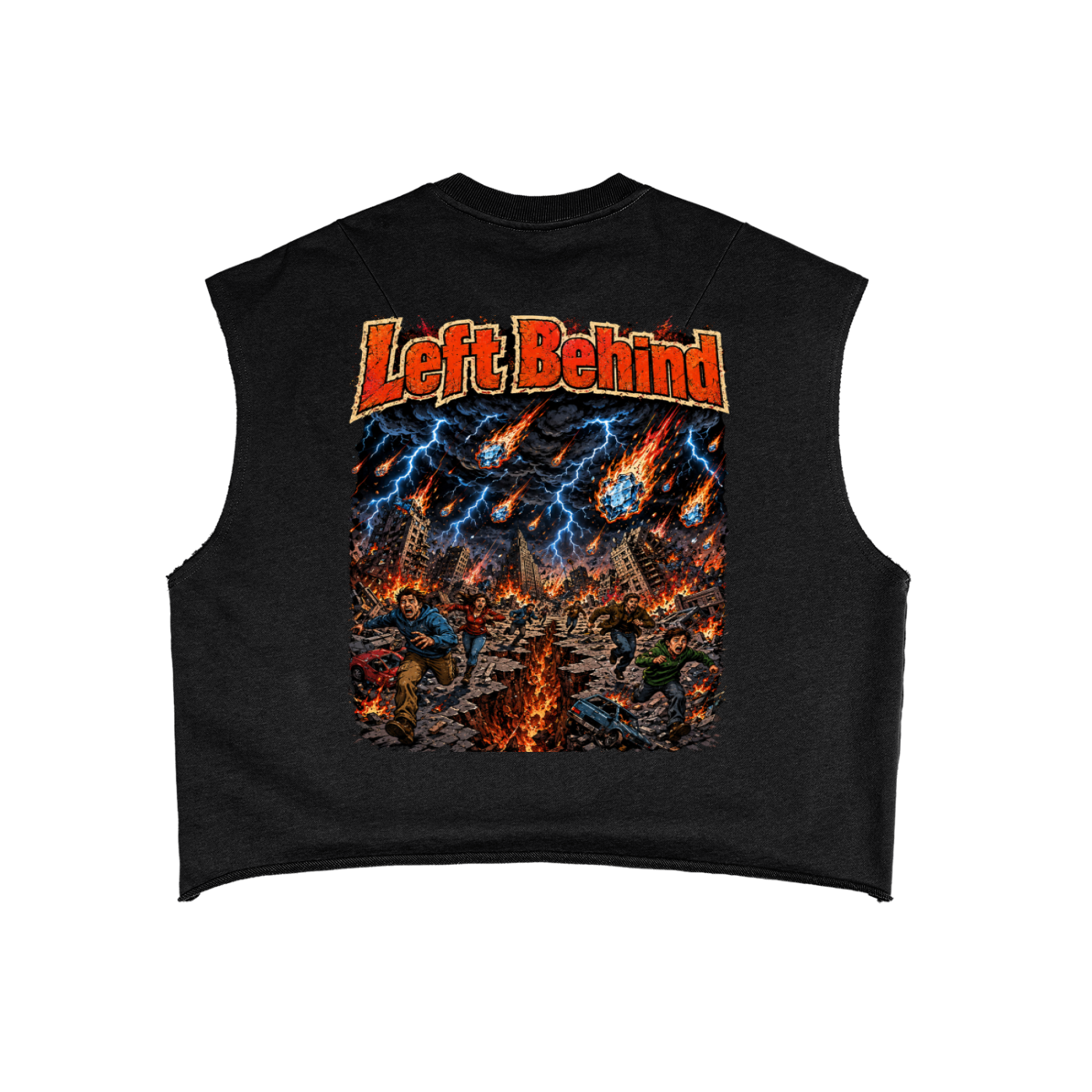 When the cloud appears French Terry Boxy Tank Top