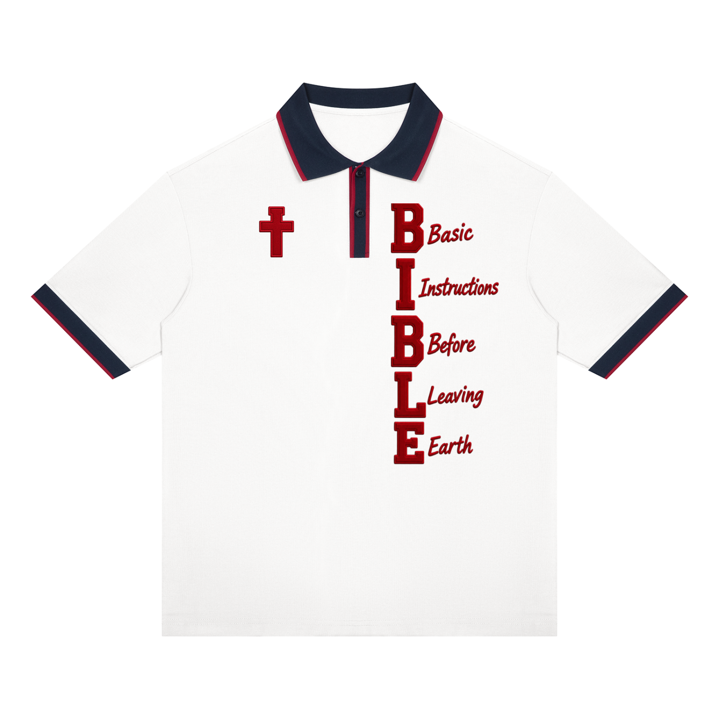B.I.B.L.E. Unisex Color Block Polo Shirt