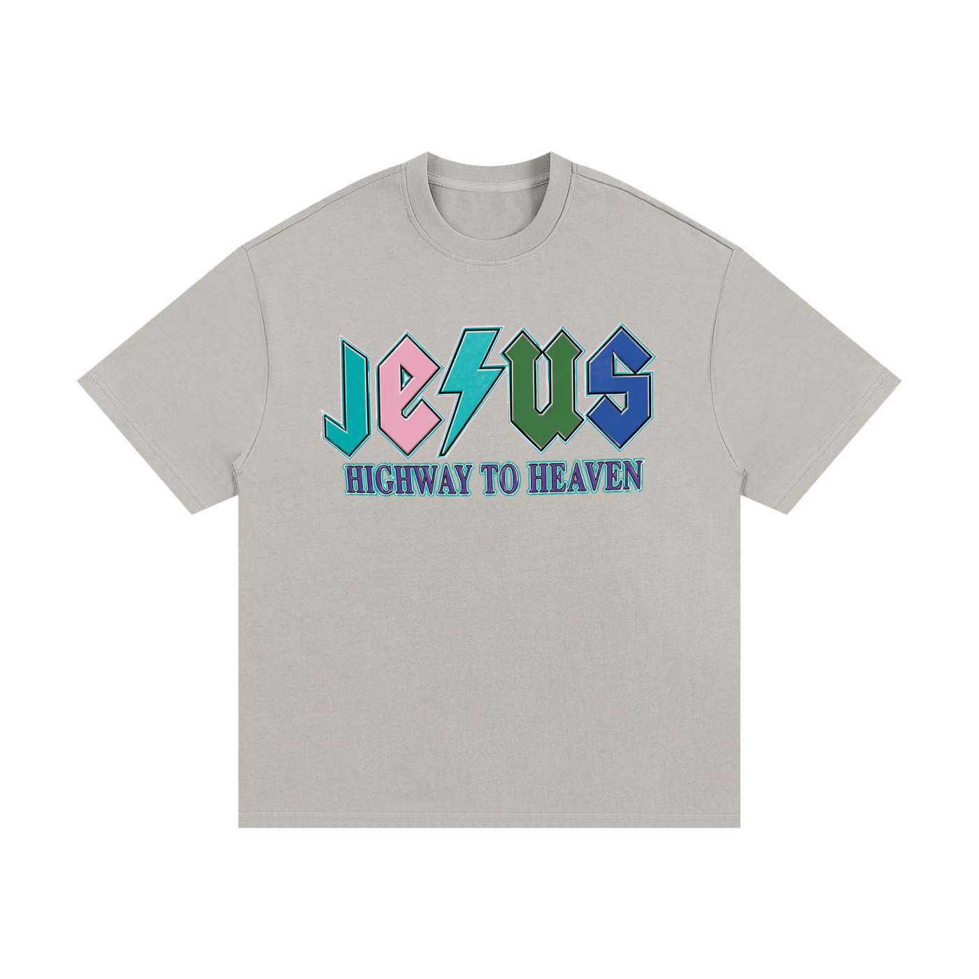 Jesus/No Luck Essential Heavyweight Cotton T-Shirt