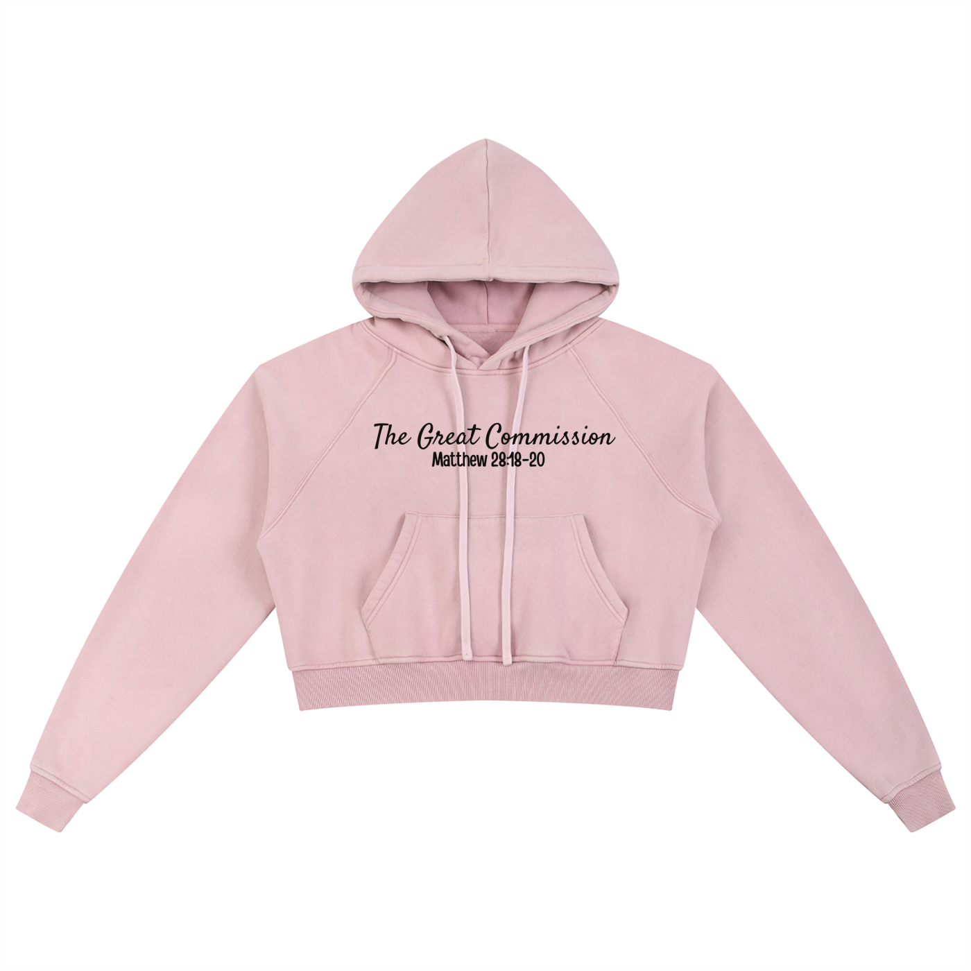 "Spread the Gospel" Women's Snow Washed Cropped Hoodie