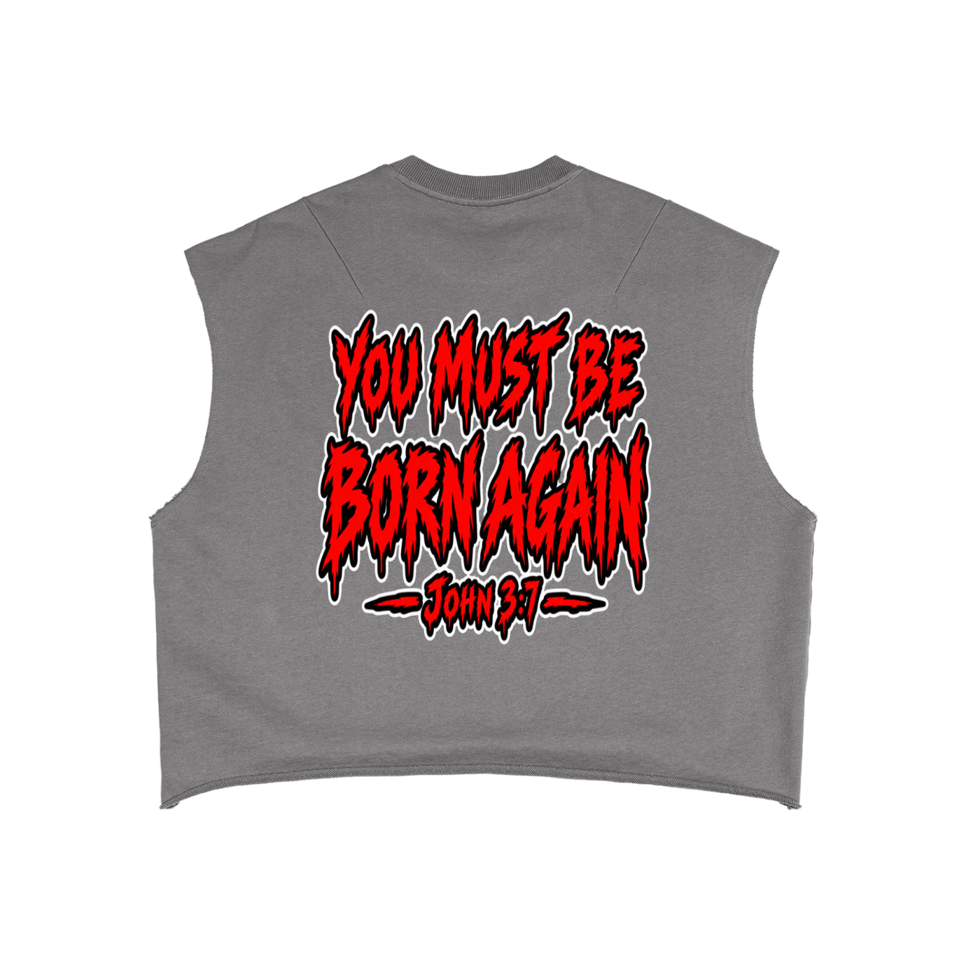 John 3:7 French Terry Boxy Tank Top