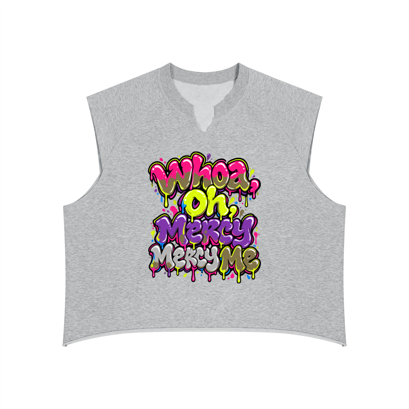 Mercy, Mercy Me Men’s Boxy Raw Hem Tank Top