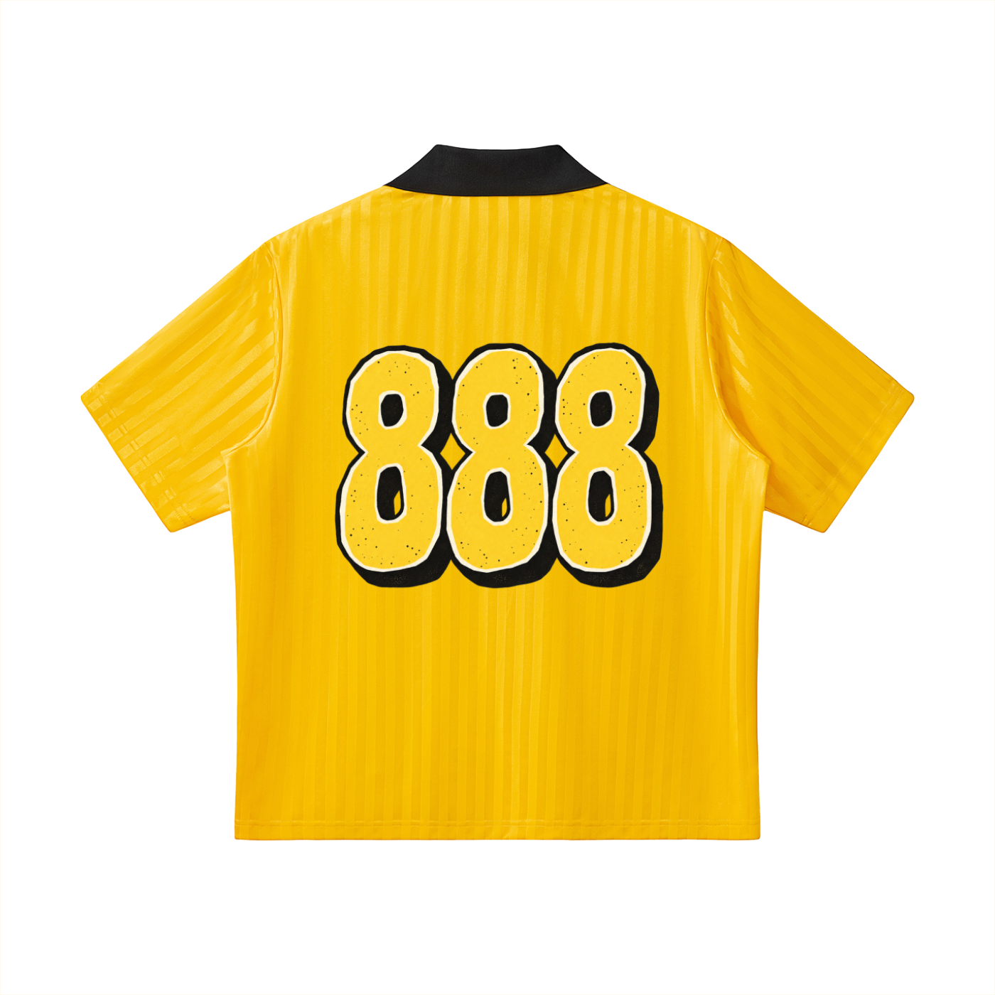 888 Contrast Collar Striped Soccer Jersey