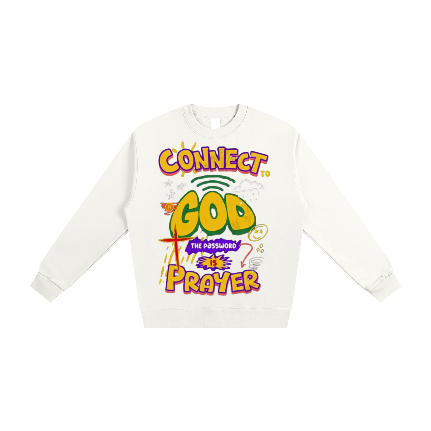 "Connect to God" Heavyweight Essential Sweatshirt