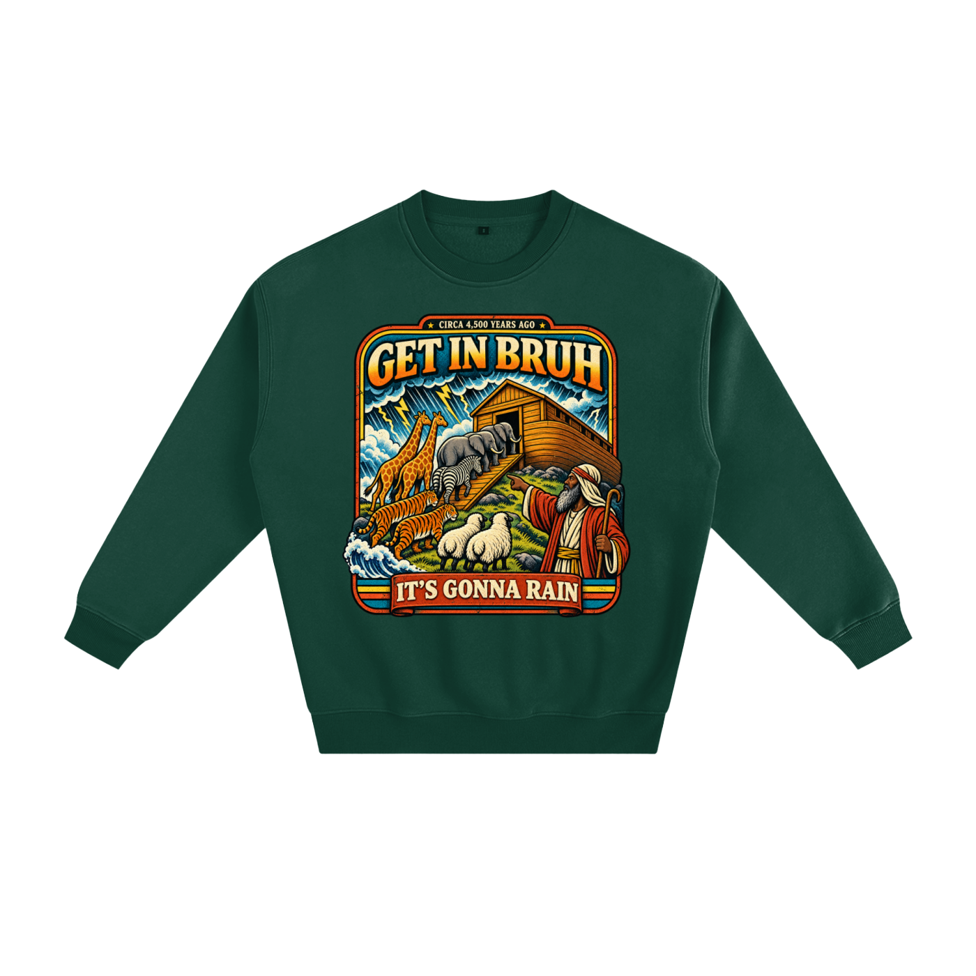 Warning before destruction Fleeced Sweatshirt
