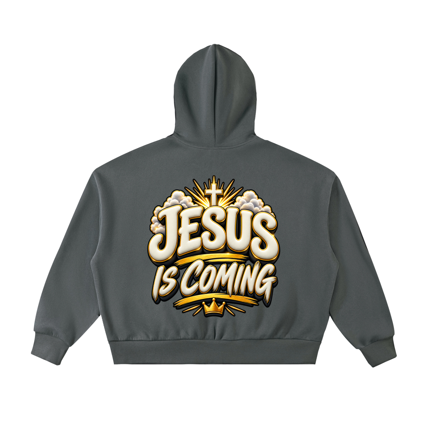 We Must Fleeced Full-Zip Boxy Hoodie