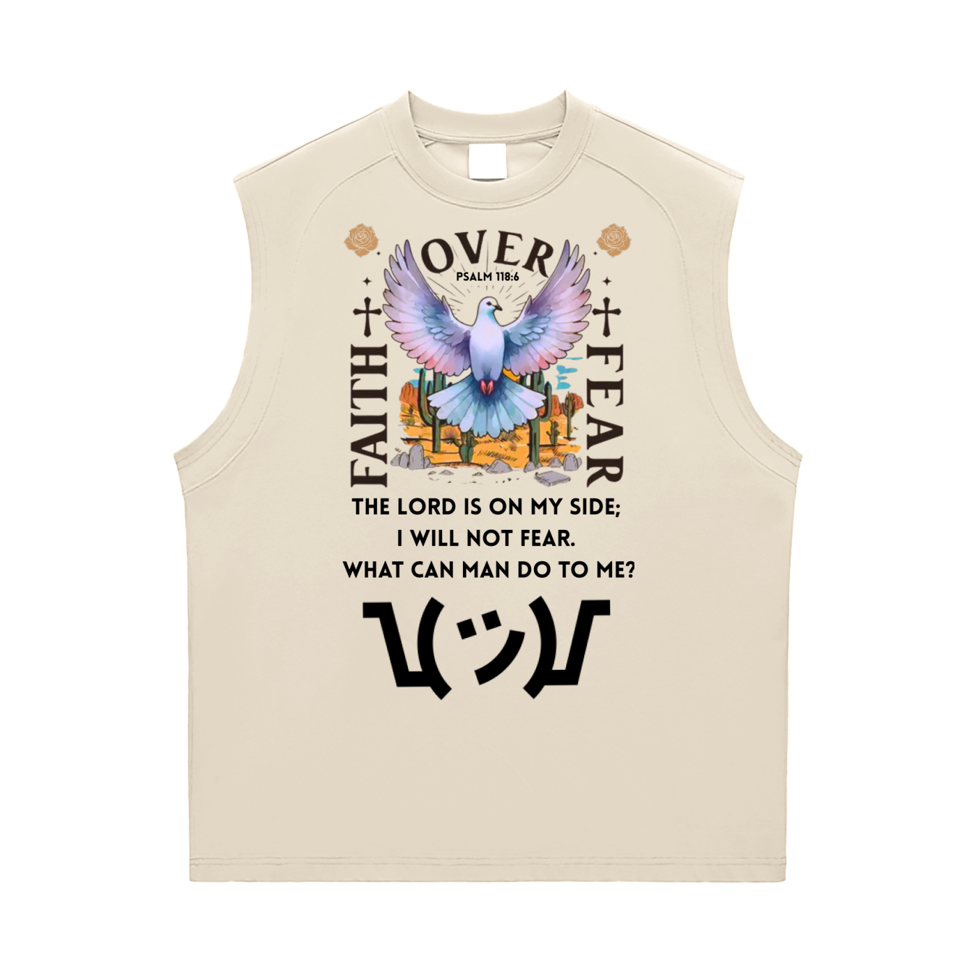 "Faith over Fear" Sorona Quick-Dry Cooling Tank Top