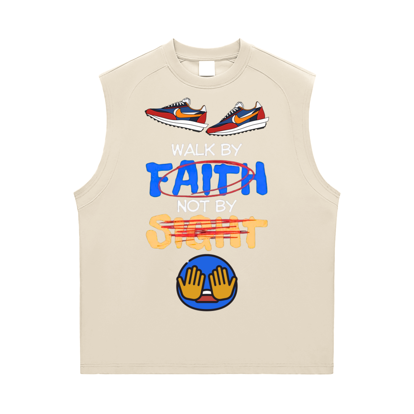 "Walk by faith" Sorona Quick-Dry Cooling Tank Top