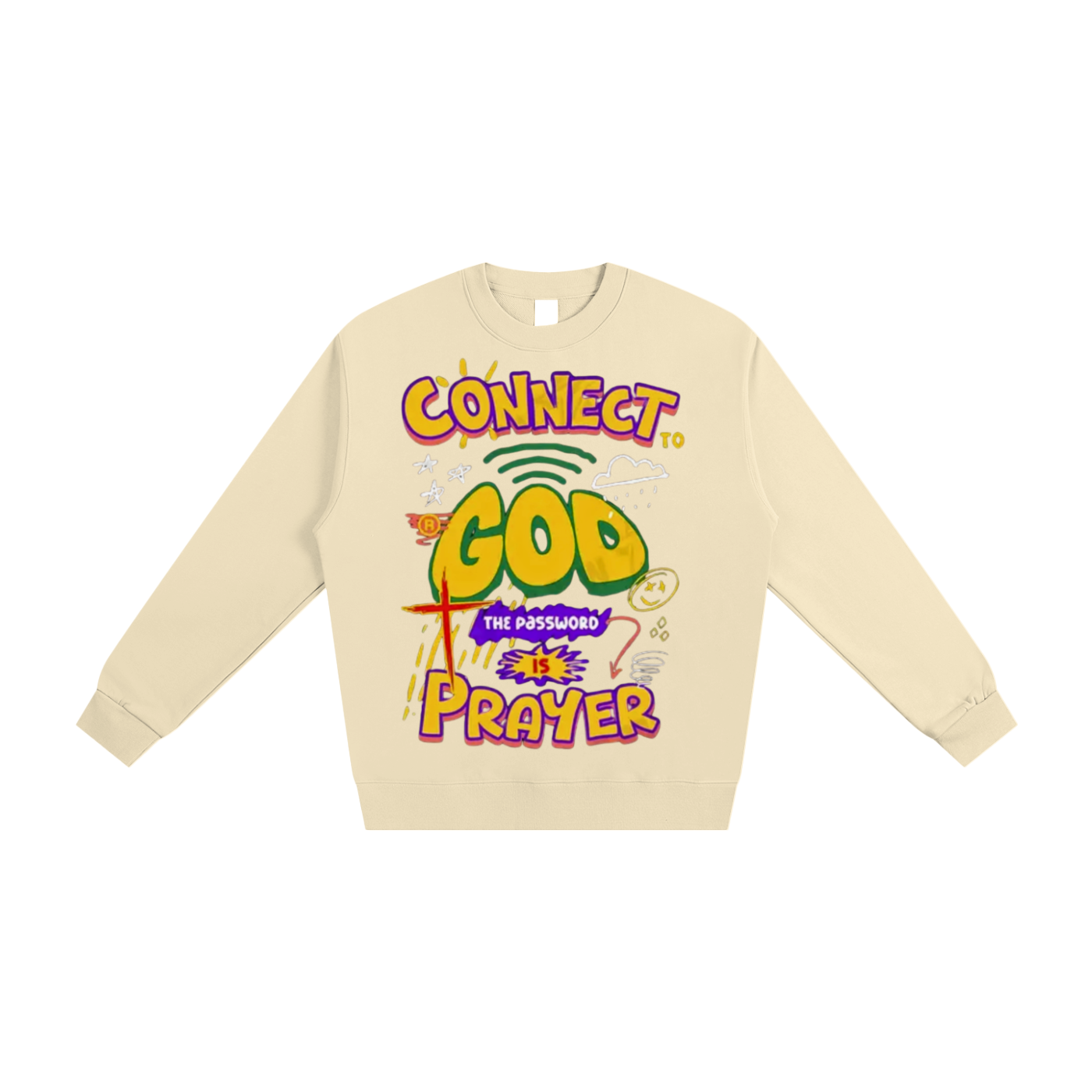 "Connect to God" Heavyweight Essential Sweatshirt