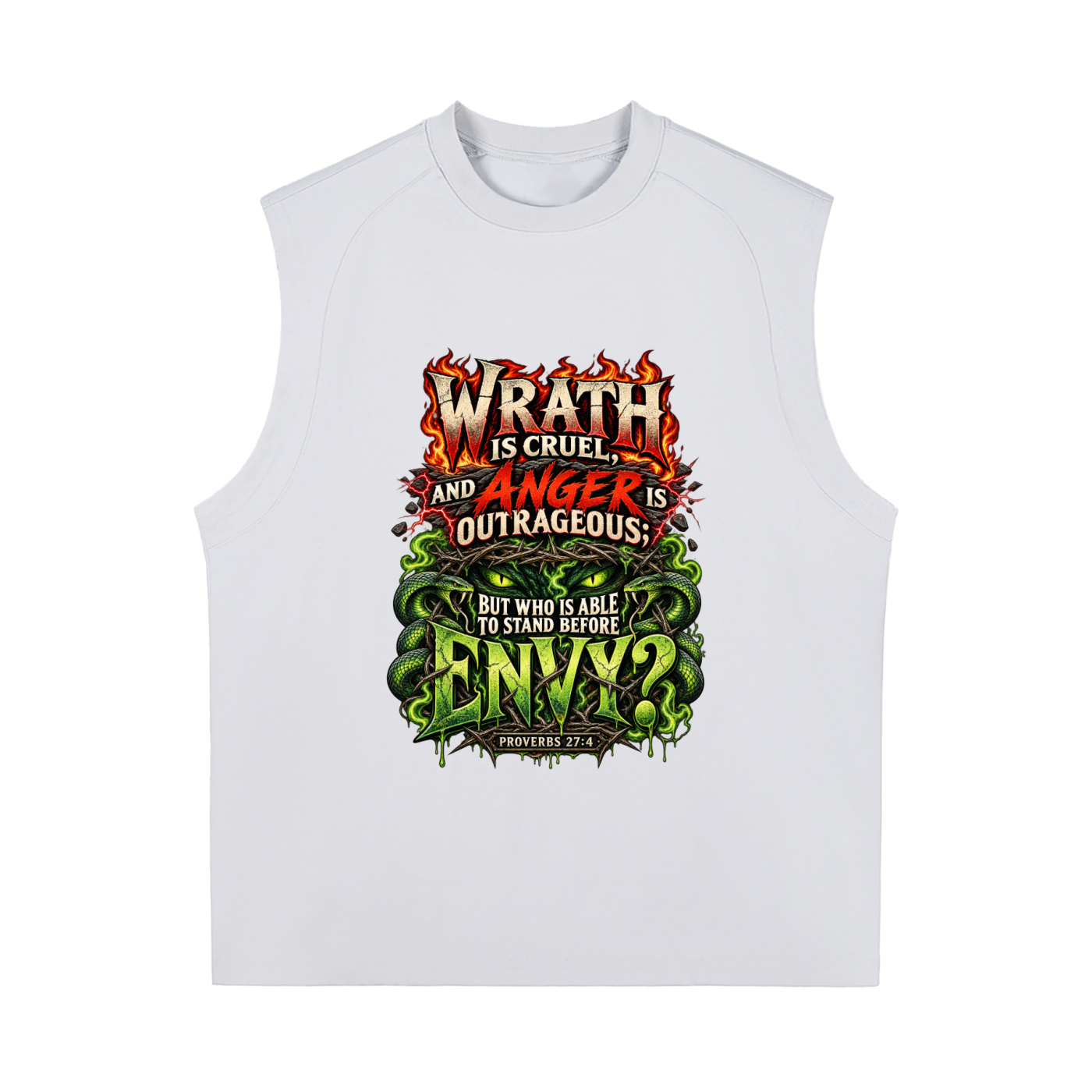 Proverbs 27:4 & 20 Sorona Quick-Dry Cooling Tank Top