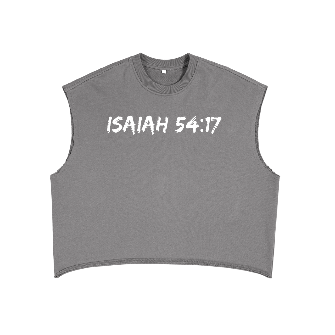 "Isaiah 54:17" French Terry Boxy Tank Top