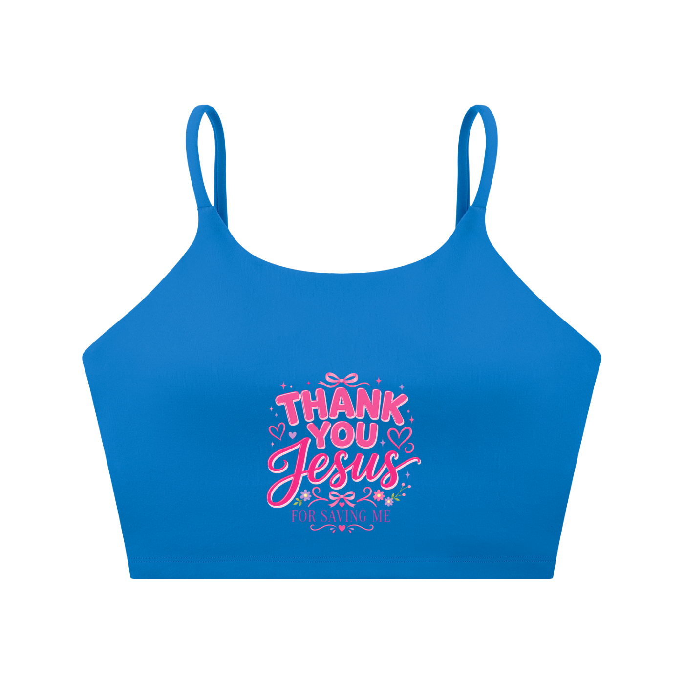 Thank you Spaghetti Strap Yoga Sports Bra